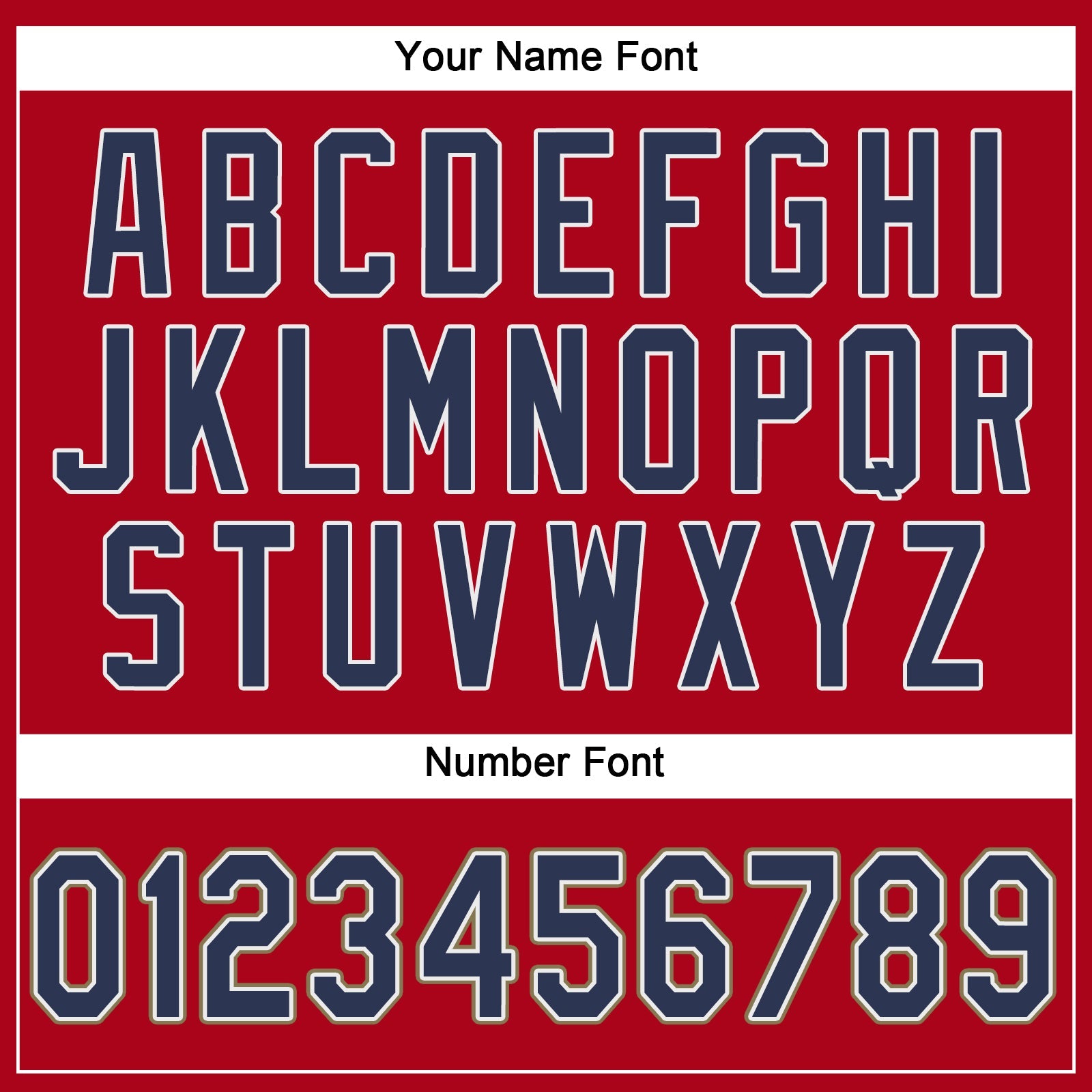 Custom Red Navy-Old Gold Performance T-Shirt view 3