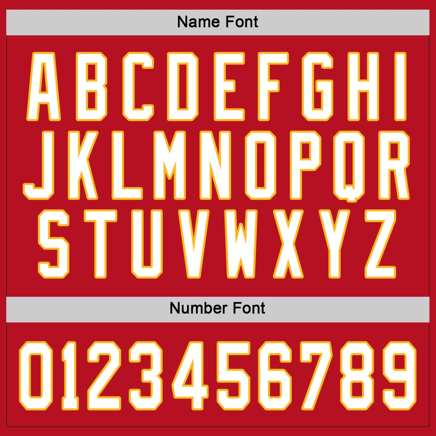 Custom Red White-Gold Hockey Jersey view 5