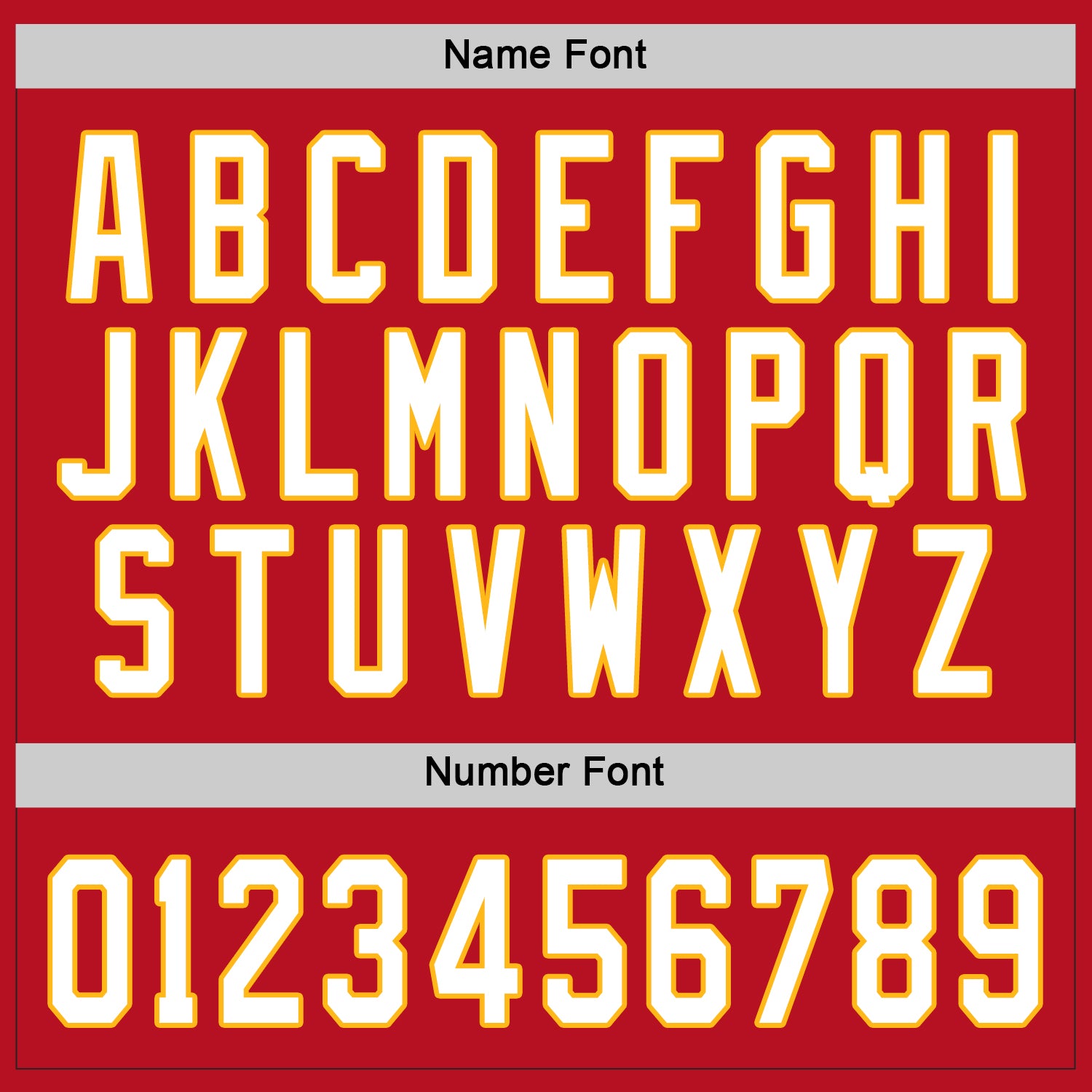 Custom Red White-Gold Hockey Jersey view 5