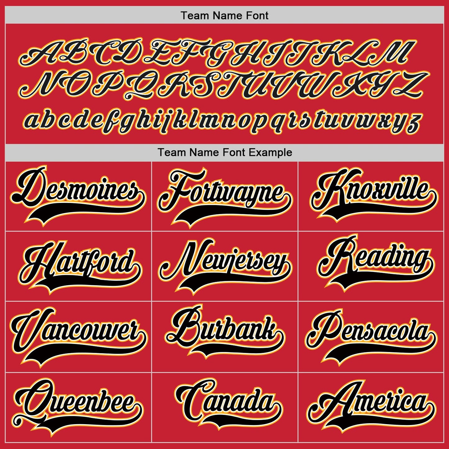 Custom Red Black-Gold Hockey Jersey view 6