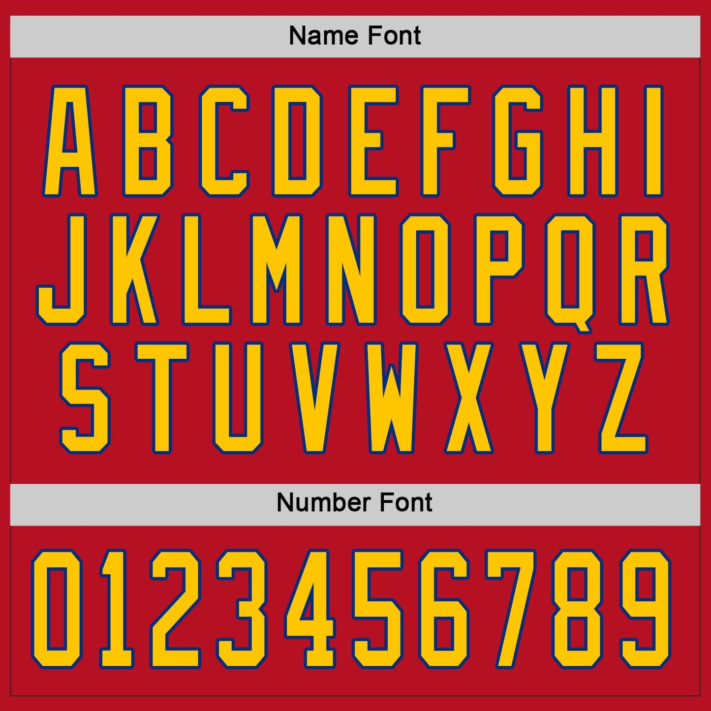 Custom Red Gold-Royal Hockey Jersey view 5