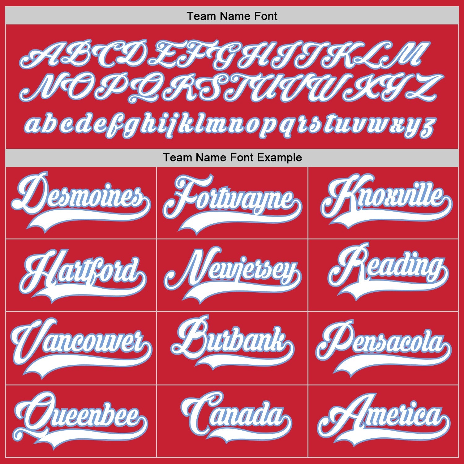 Custom Red White-Light Blue Hockey Jersey view 4
