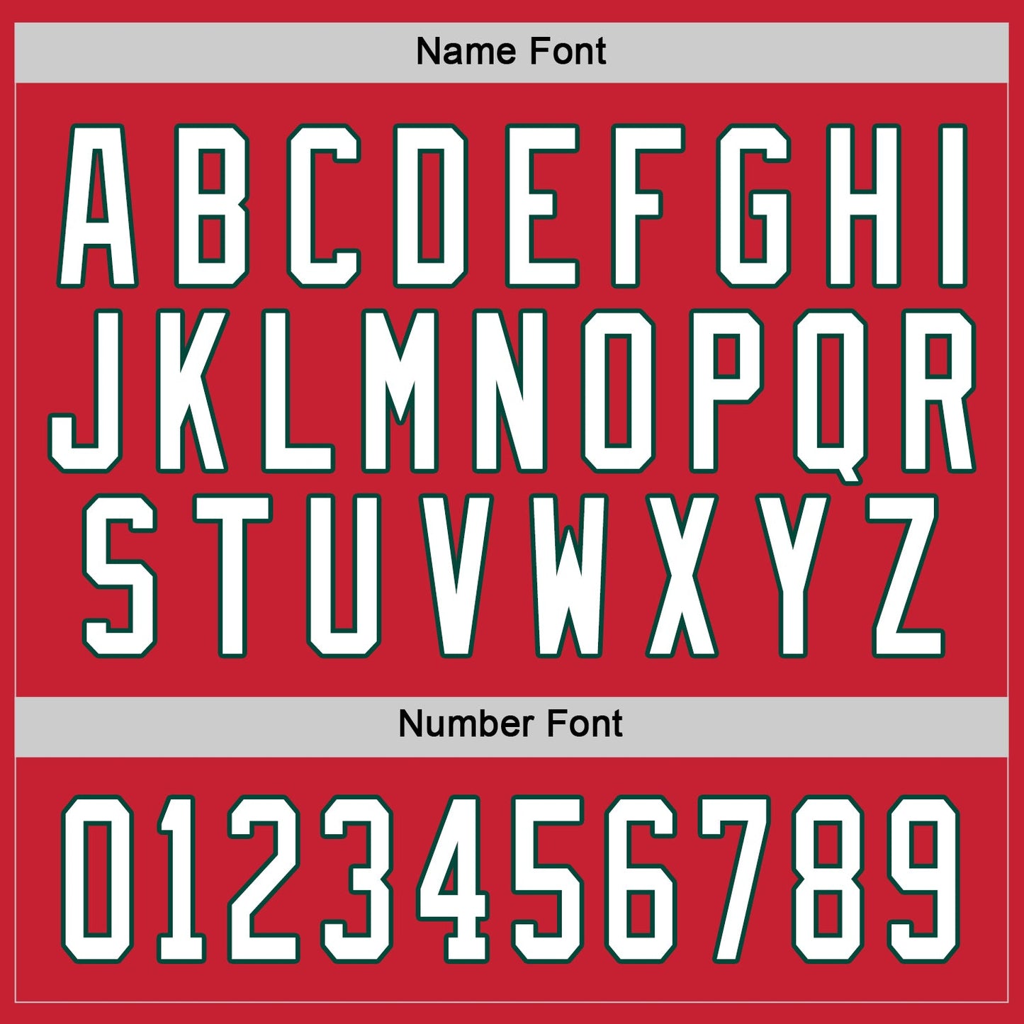 Custom Red White-Green Hockey Jersey view 3