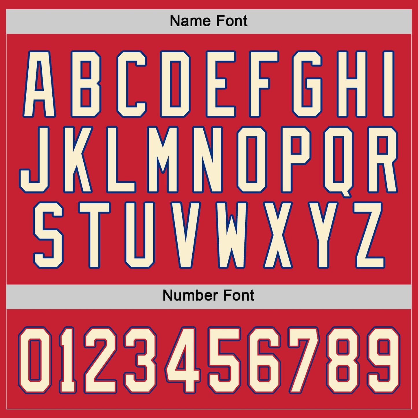 Custom Red Cream-Royal Hockey Jersey view 3