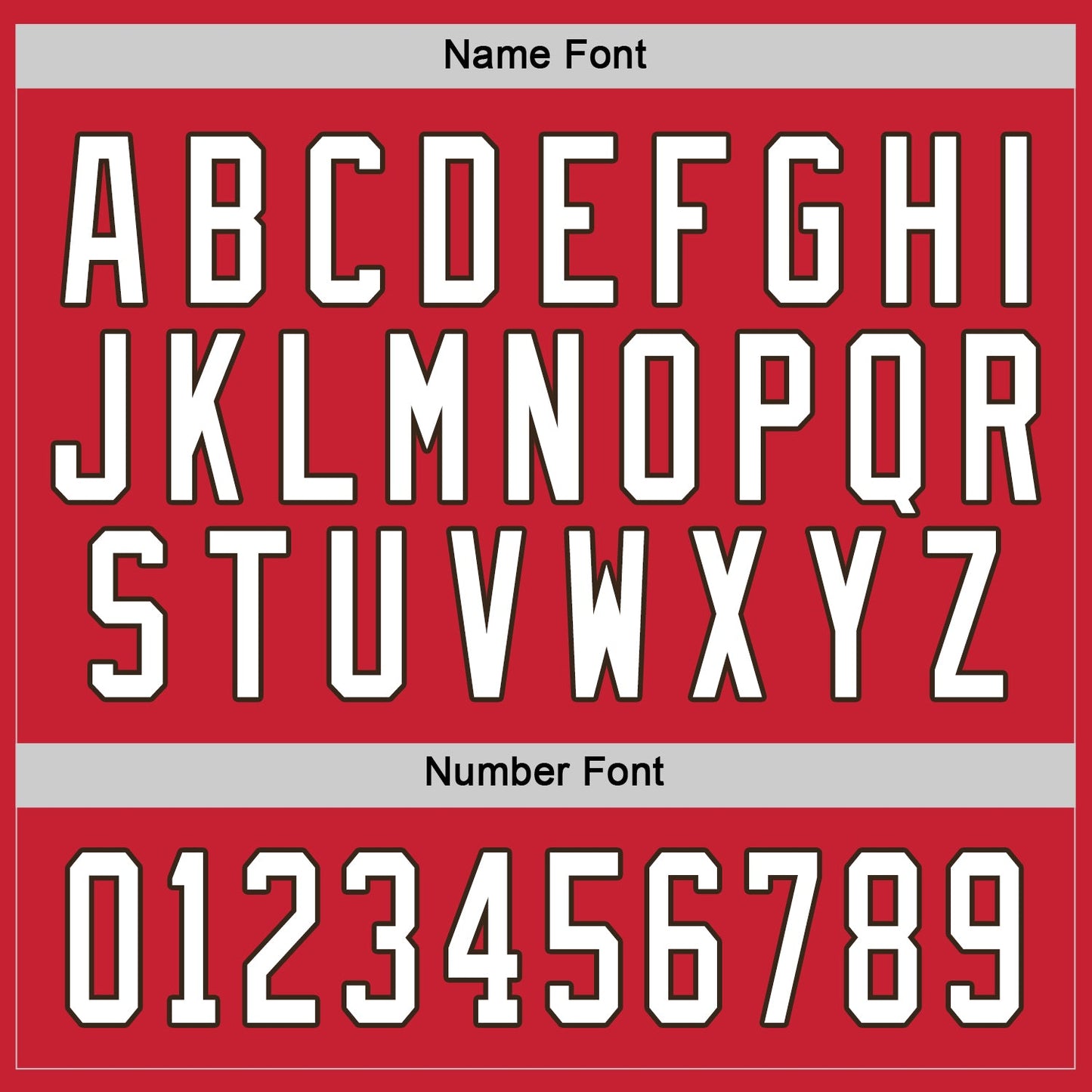 Custom Red White-Brown Hockey Jersey view 3