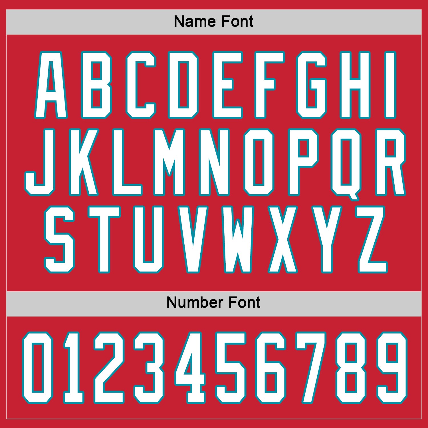 Custom Red White-Teal Hockey Jersey view 3