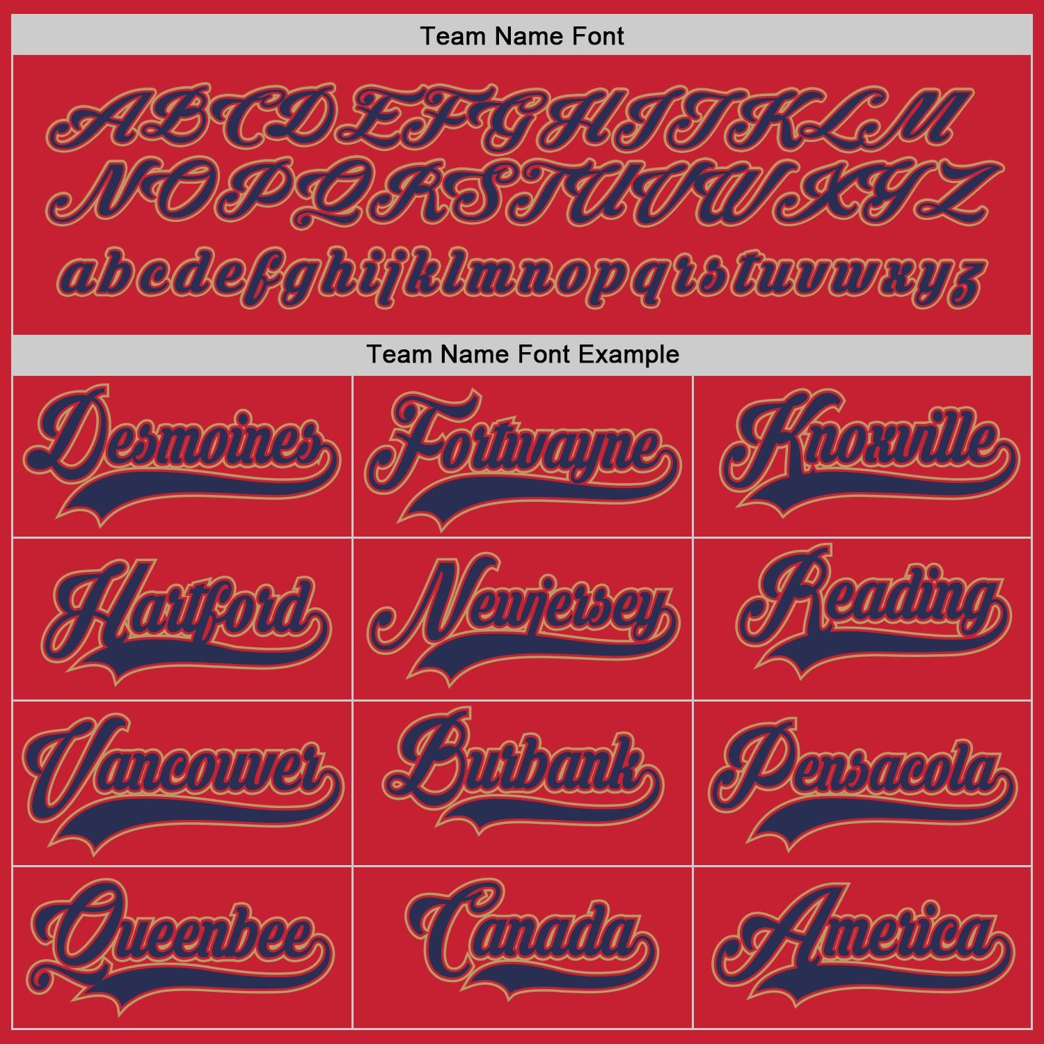 Custom Red Navy-Old Gold Hockey Jersey view 4