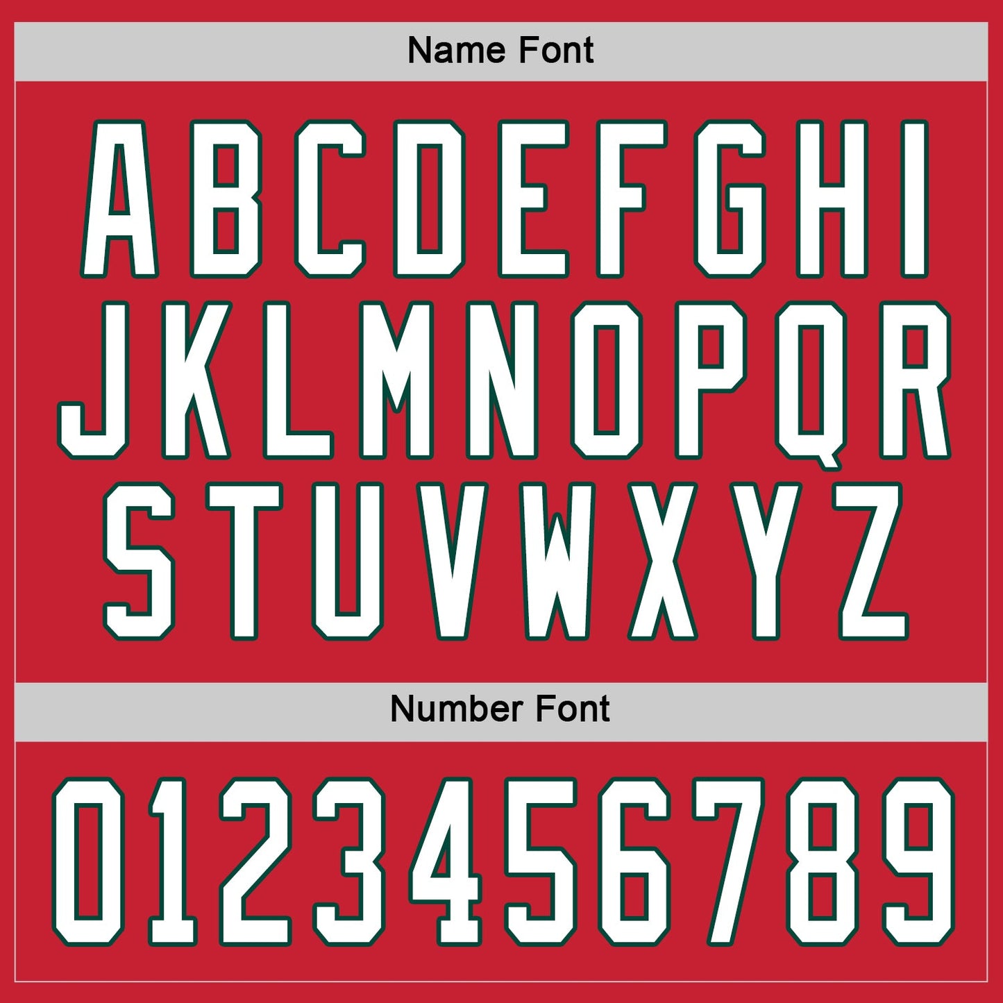 Custom Red White-Green Hockey Jersey view 3