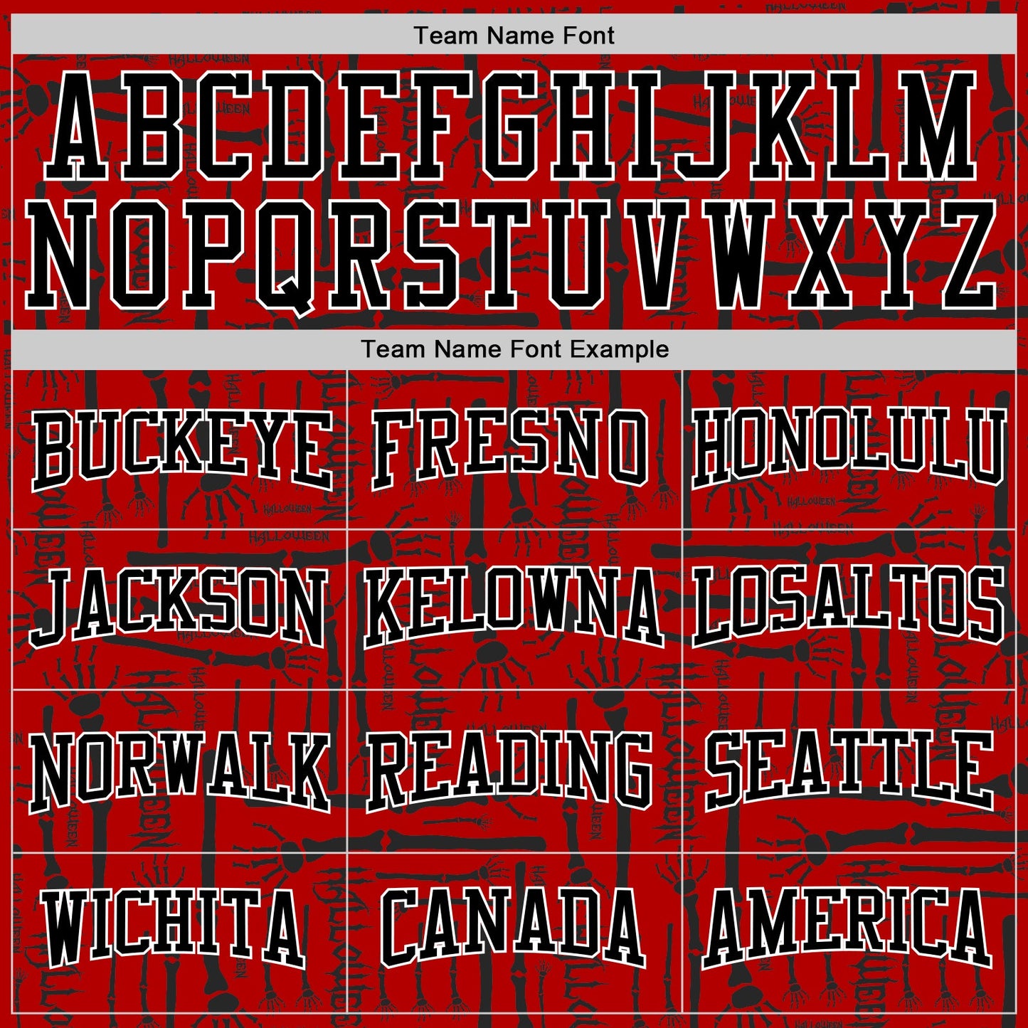 Custom Stitched Red Black-White 3D Pattern Halloween Sports Pullover Sweatshirt Hoodie view 3