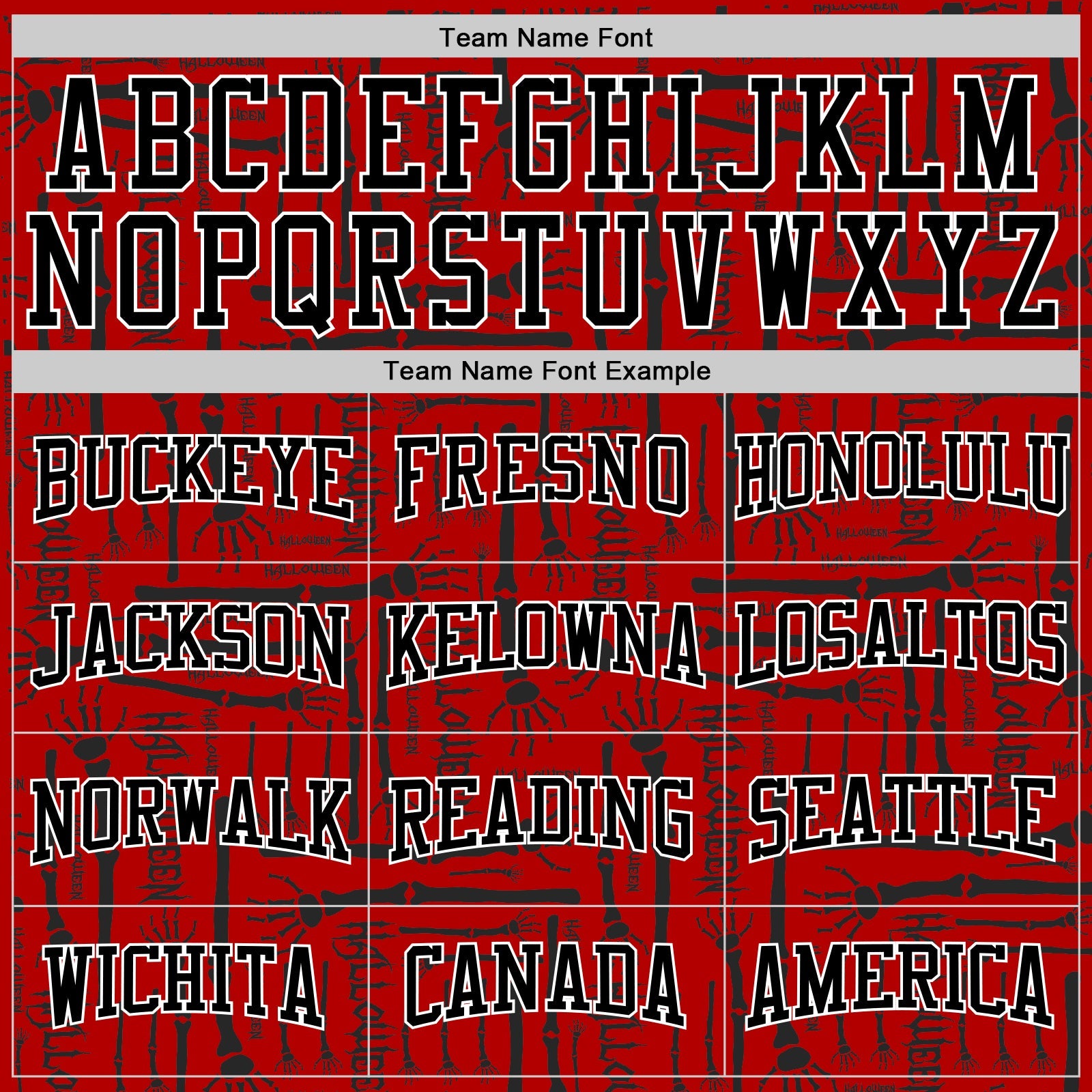 Custom Stitched Red Black-White 3D Pattern Halloween Sports Pullover Sweatshirt Hoodie view 3