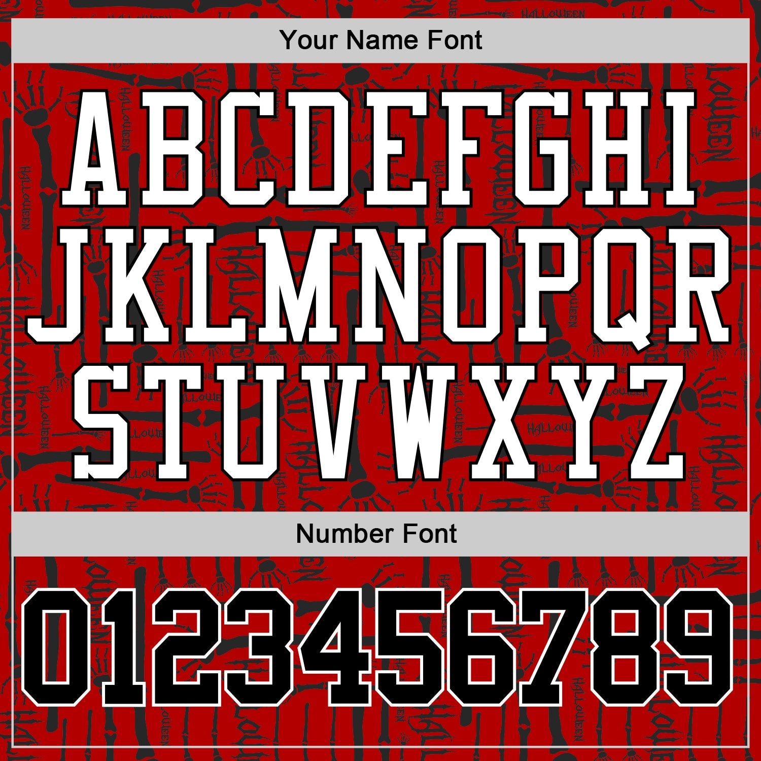 Custom Stitched Red Black-White 3D Pattern Halloween Sports Pullover Sweatshirt Hoodie view 4