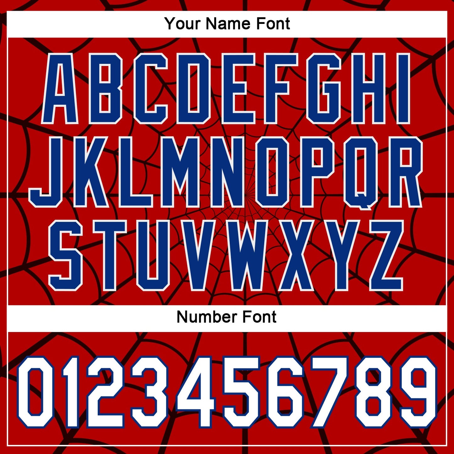 Custom Red White-Royal 3D Pattern Design Spider Web Authentic Baseball Jersey view 5