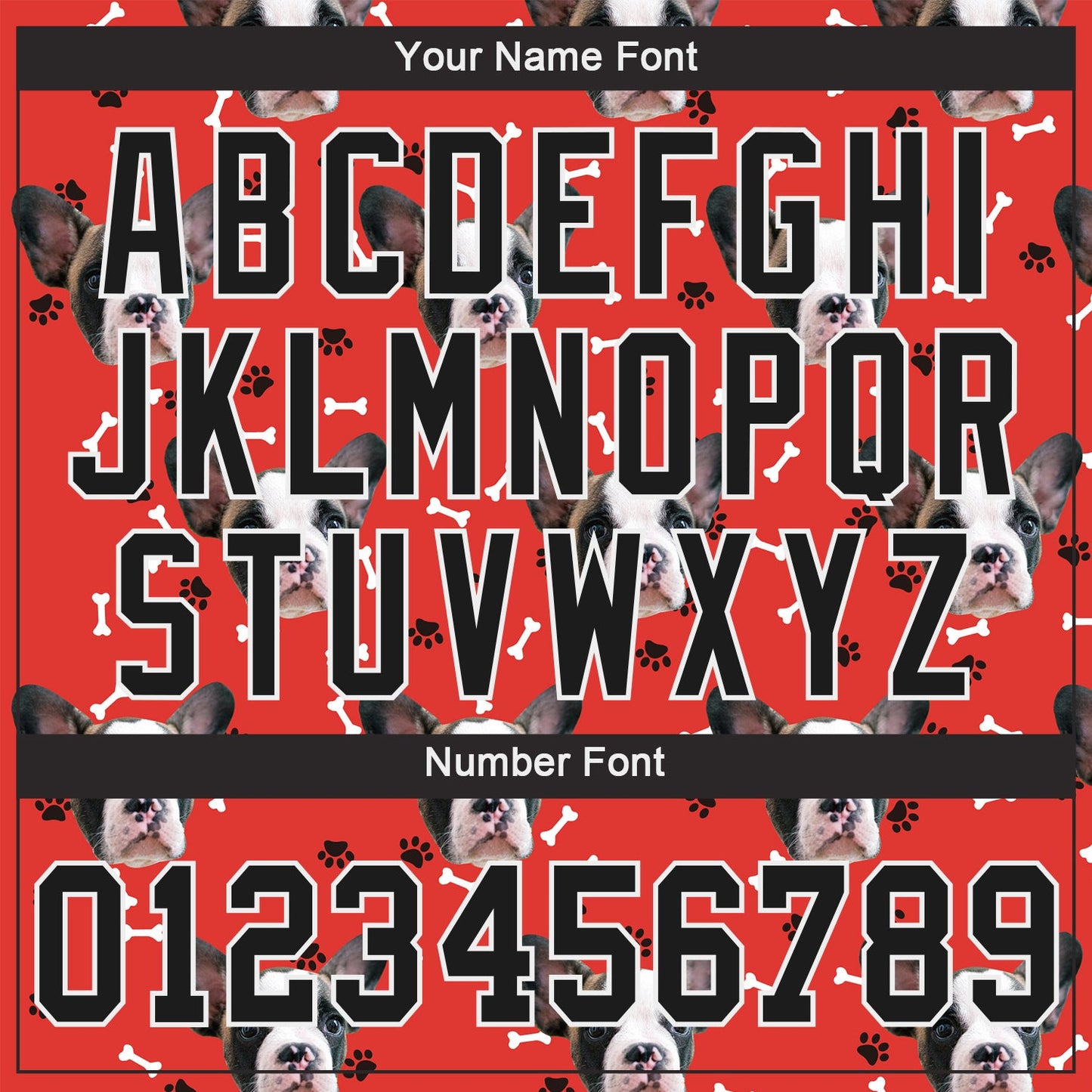 Custom Red Black-White 3D Pattern Design Dogs Authentic Baseball Jersey view 5