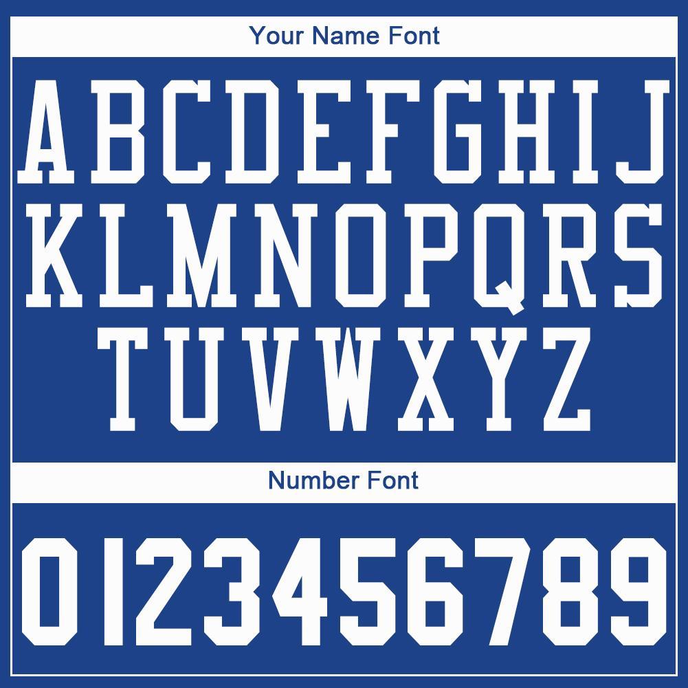 Custom Royal White Round Neck Basketball Jersey view 3