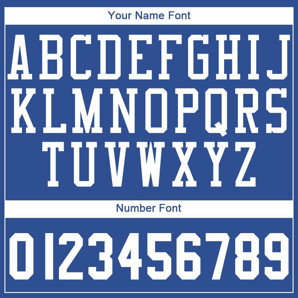 Custom Royal White Round Neck Basketball Uniform Jersey view 4