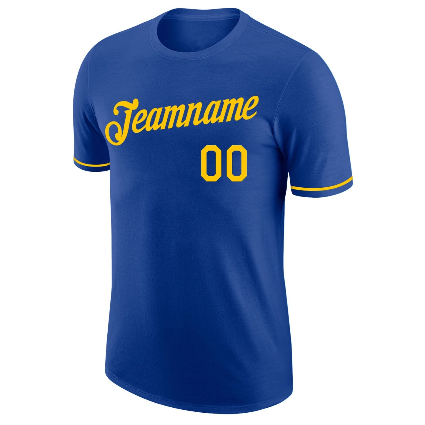 Custom Royal Gold Performance T-Shirt view 5