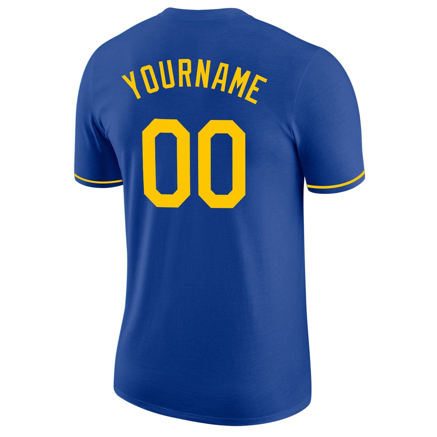 Custom Royal Gold Performance T-Shirt view 6