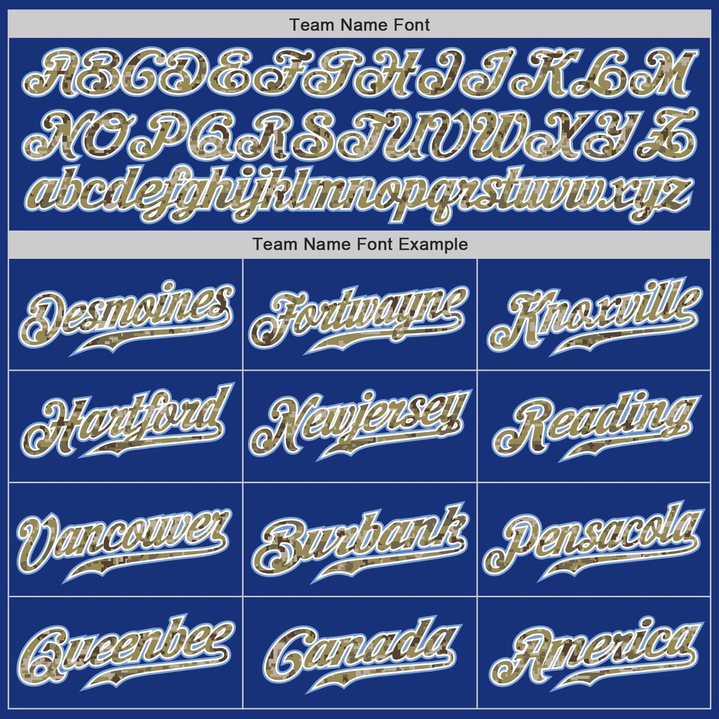 Custom Royal Camo-Light Blue Authentic Baseball Jersey view 4