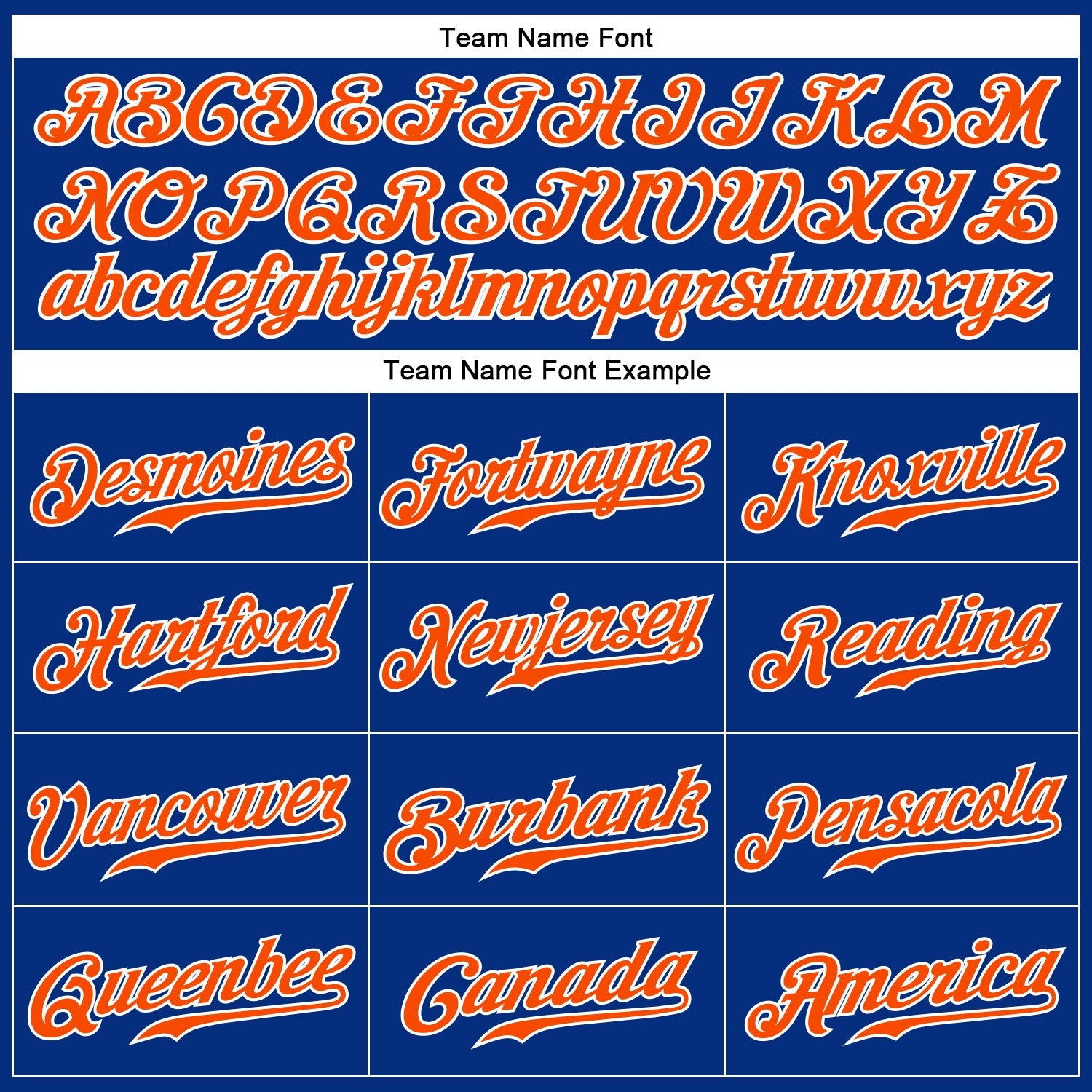 Custom Royal White Pinstripe Orange-White Authentic Baseball Jersey view 4