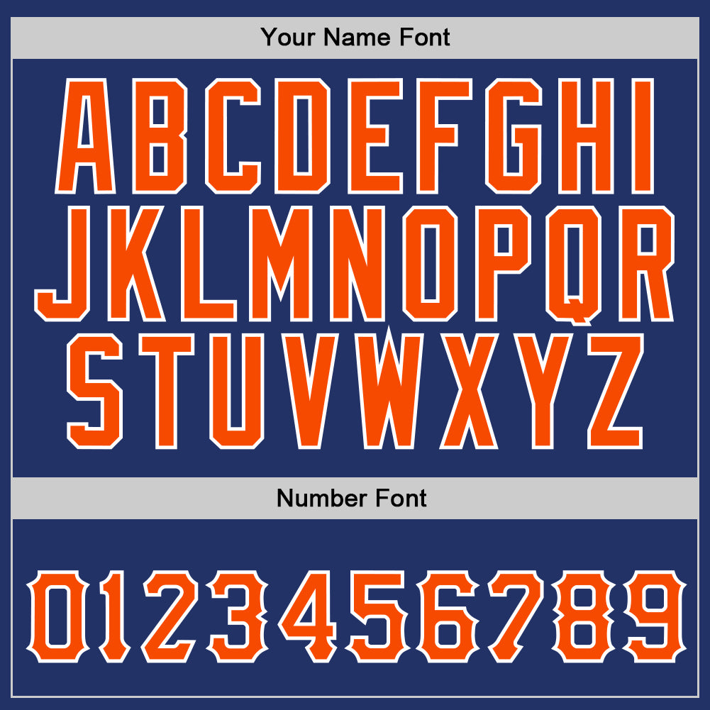 Custom Stitched Royal Orange-White Sports Pullover Sweatshirt Hoodie view 5