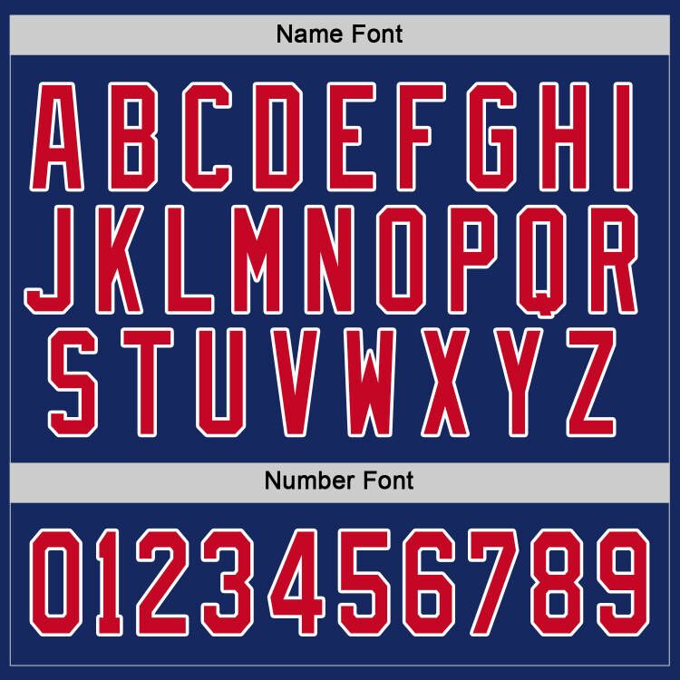 Custom Royal Red-White Hockey Jersey view 5