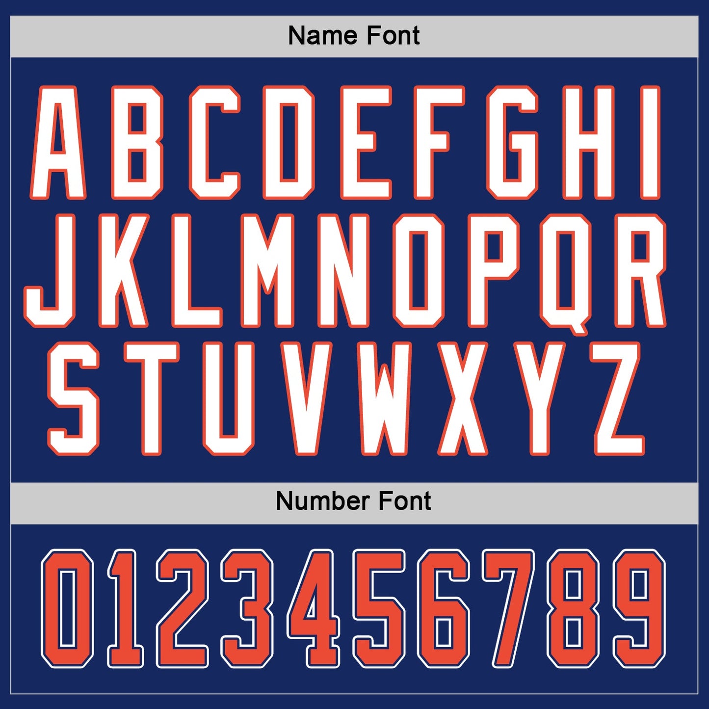Custom Royal Orange-White Hockey Jersey view 3