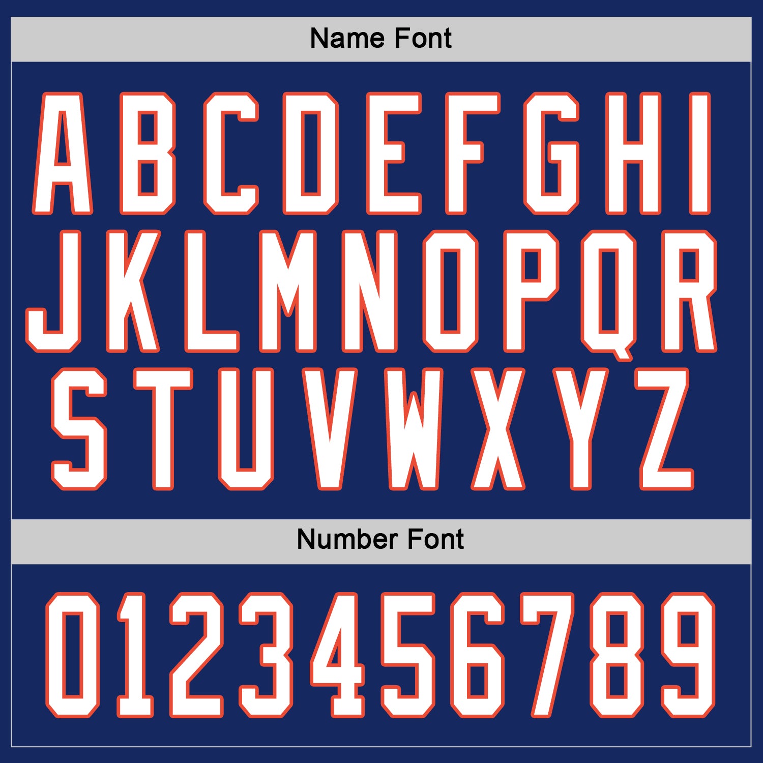 Custom Royal White-Orange Hockey Jersey view 3