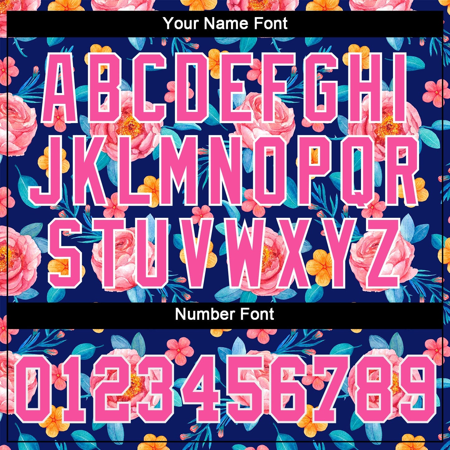 Custom Royal Pink-White 3D Pattern Design Flowers Authentic Baseball Jersey view 5