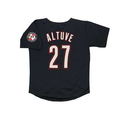 Jose Altuve 2012 Houston Astros Black Men's Jersey - Main View