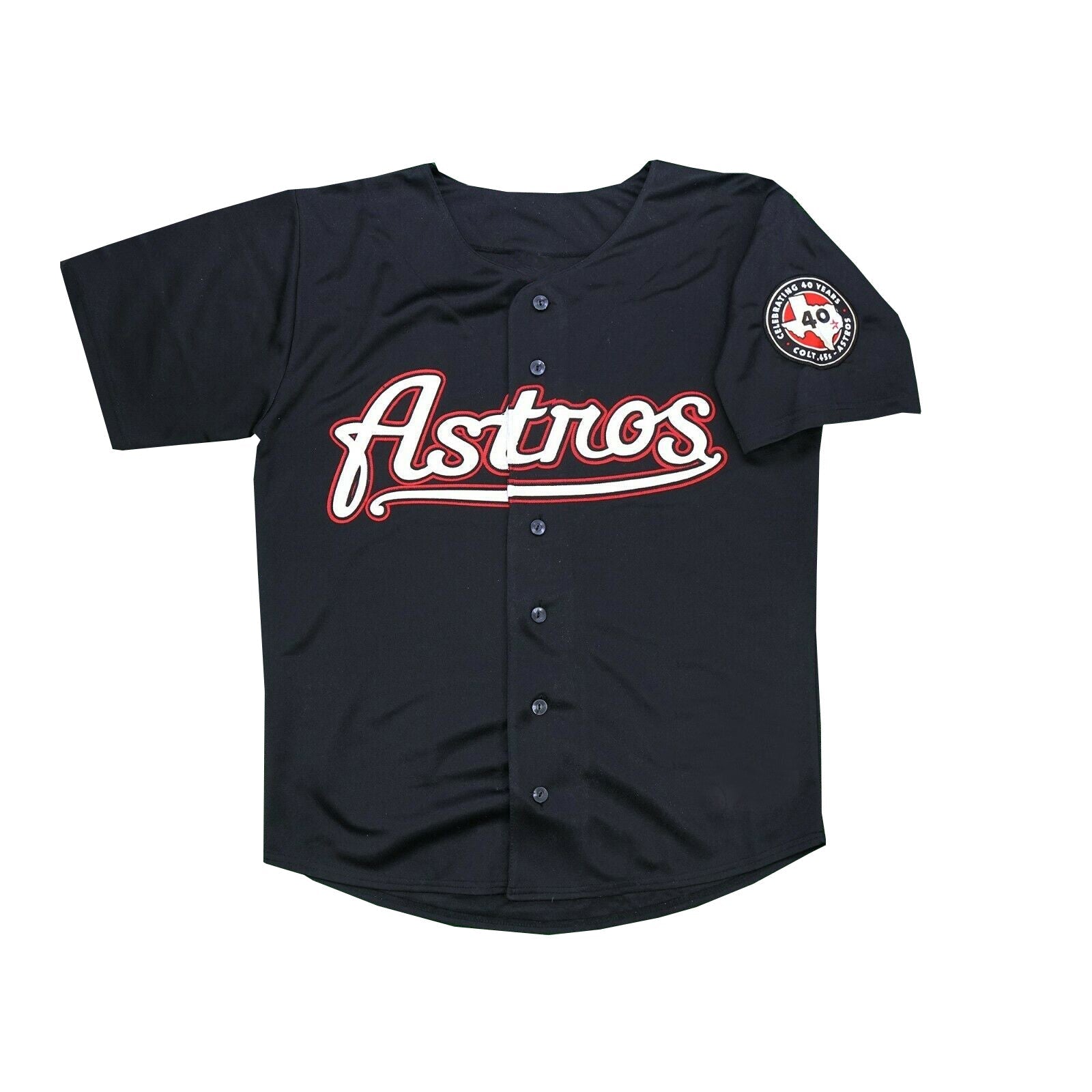 Jose Altuve 2012 Houston Astros Black Men's Jersey view 2