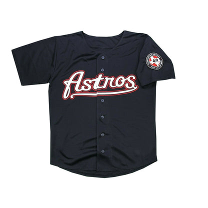 Custom Houston Astros 2012 Black Men's Jersey Stitched view 2