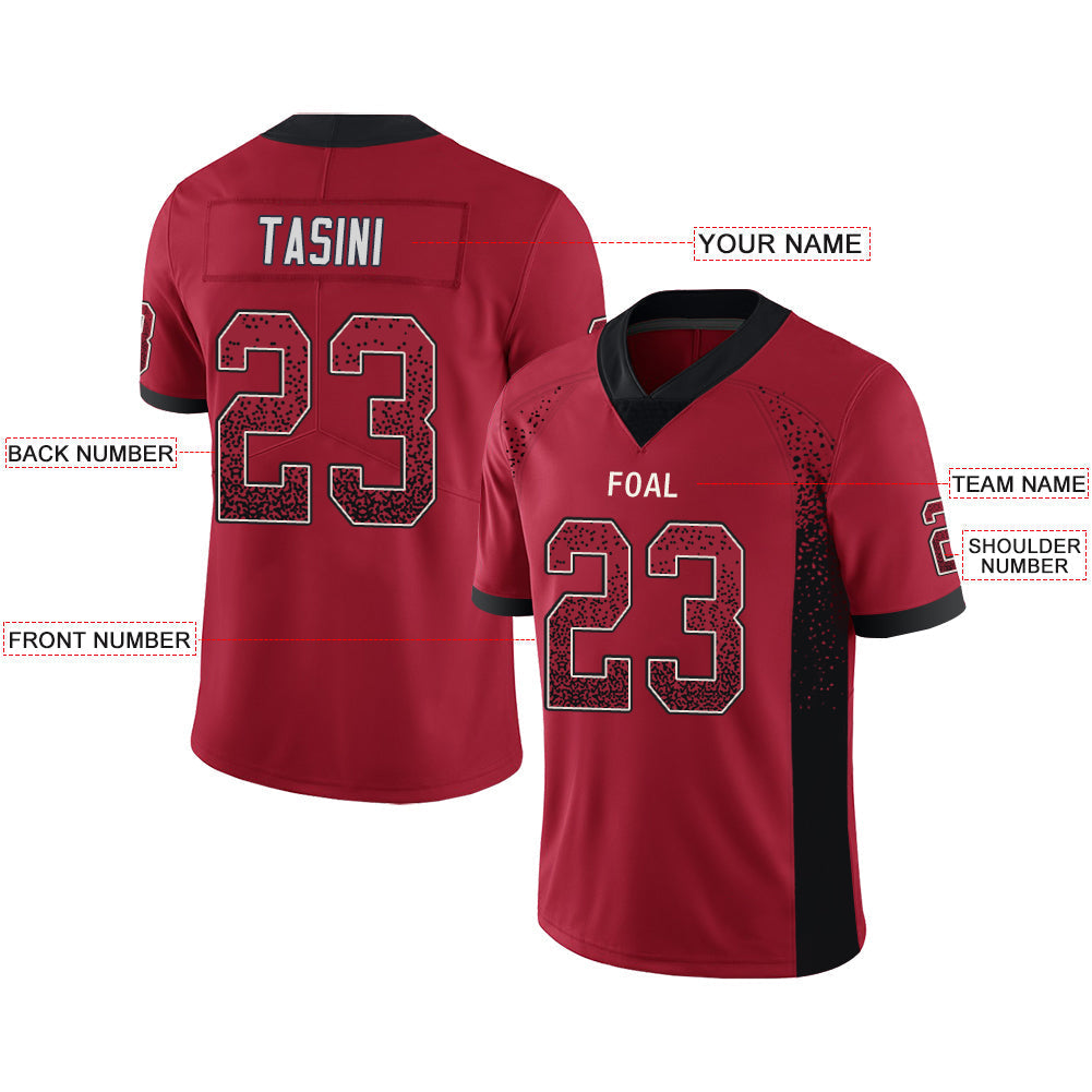 Custom SF.49ers Stitched American Football Jerseys Personalize Birthday Gifts Red Jersey view 2
