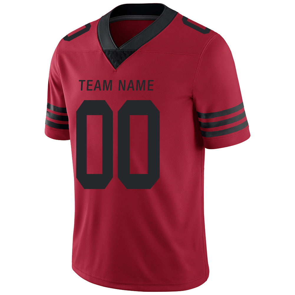 Custom SF.49ers Stitched American Football Jerseys Personalize Birthday Gifts Red Jersey view 4