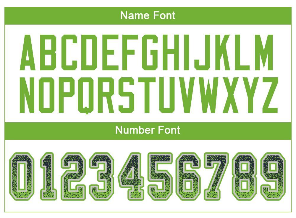 Custom Navy Neon Green-Gray Drift Fashion Football Jersey view 4