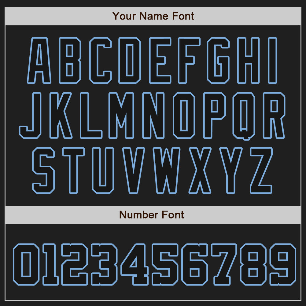 Custom White-Black Light Blue Authentic Split Fashion Baseball Jersey view 5
