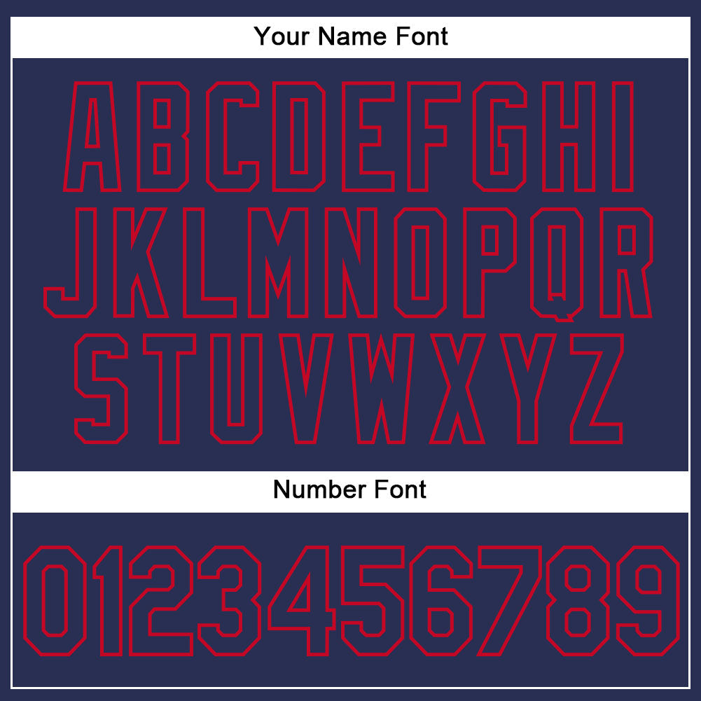 Custom White Navy-Red Authentic Split Fashion Basketball Jersey view 4