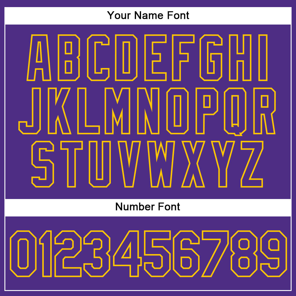 Custom White Purple-Gold Authentic Split Fashion Basketball Jersey view 4