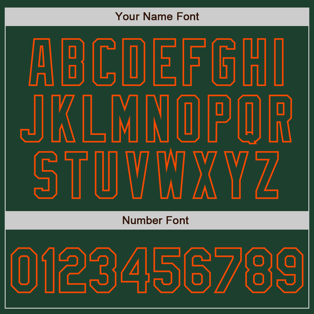 Custom White Green-Orange Authentic Split Fashion Baseball Jersey view 4