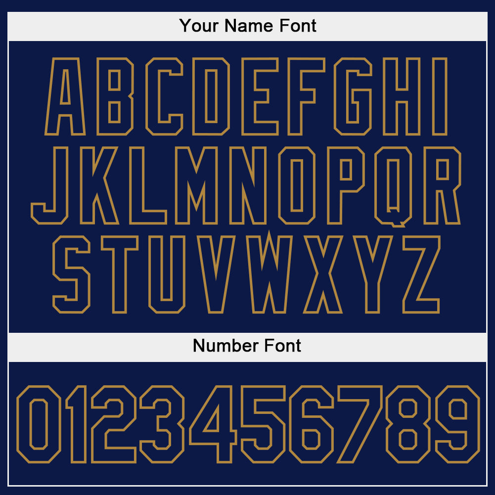 Custom Stitched White Navy-Old Gold Split Fashion Sports Pullover Sweatshirt Hoodie view 5