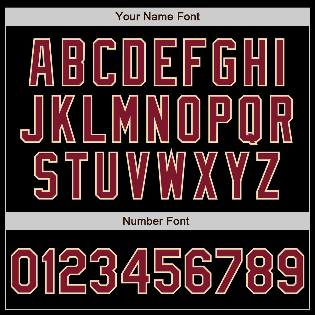 Custom Black Crimson-Gray Authentic Split Fashion Baseball Jersey view 4