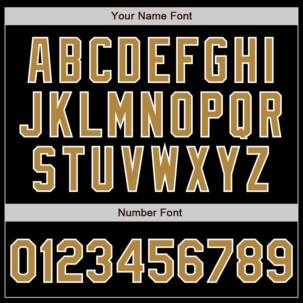 Custom Black Old Gold-Purple Authentic Split Fashion Baseball Jersey view 4