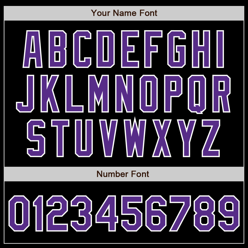 Custom Black Purple-Aqua Authentic Split Fashion Baseball Jersey view 4