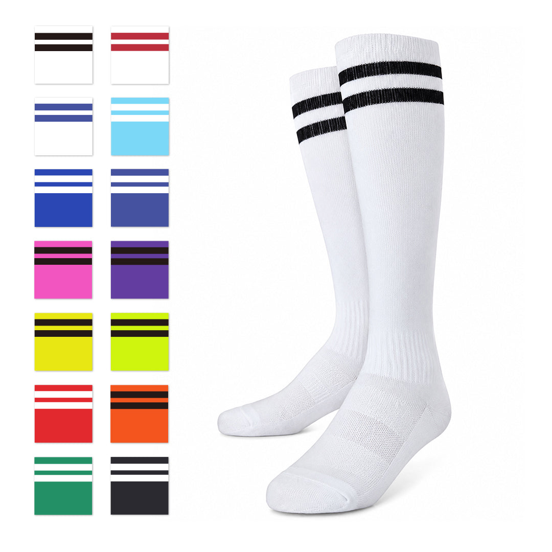 Classic Sports Athletic Breathable Unisx High-Top Soccer Socks - Main View