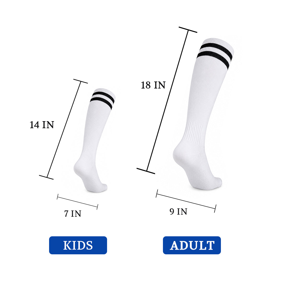 Classic Sports Athletic Breathable Unisx High-Top Soccer Socks view 4