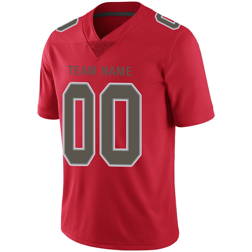 Custom TB.Buccaneers Stitched American Football Jerseys Personalize Birthday Gifts Red Jersey view 4