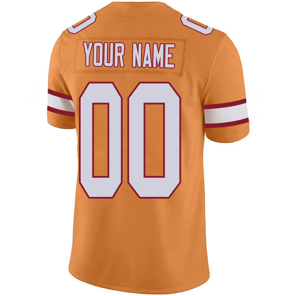 Custom TB.Buccaneers Stitched American Football Jerseys Personalize Birthday Gifts Gold Jersey view 3