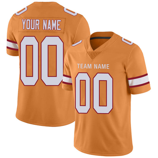 Custom TB.Buccaneers Stitched American Football Jerseys Personalize Birthday Gifts Gold Jersey - Main View