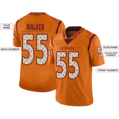 Custom TB.Buccaneers Stitched American Football Jerseys Personalize Birthday Gifts Gold Jersey view 2