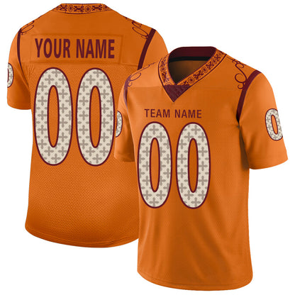 Custom TB.Buccaneers Stitched American Football Jerseys Personalize Birthday Gifts Gold Jersey - Main View