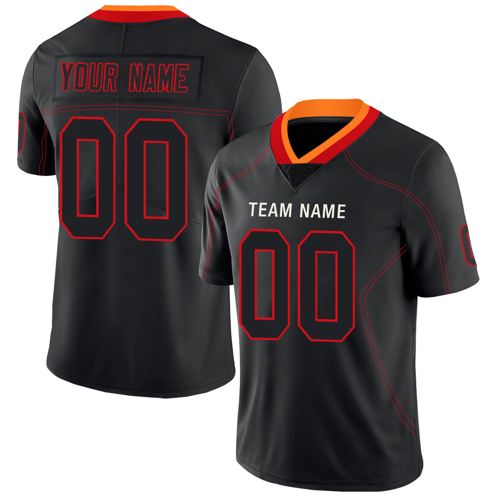 Custom TB.Buccaneers Stitched American Football Jerseys Personalize Birthday Gifts Black Jersey - Main View